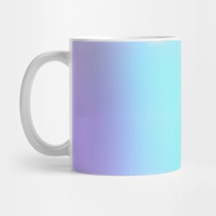 Aqua Blue and Lavender Gradient Blur Mug